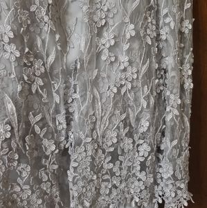 Mother of the groom dress and lace jacket